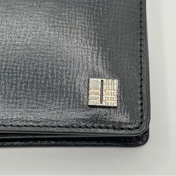 EUC [Burberry] Black Leather Luxury Bi-Fold Wallet w/ Box & Dust Bag! - Picture 8 of 16